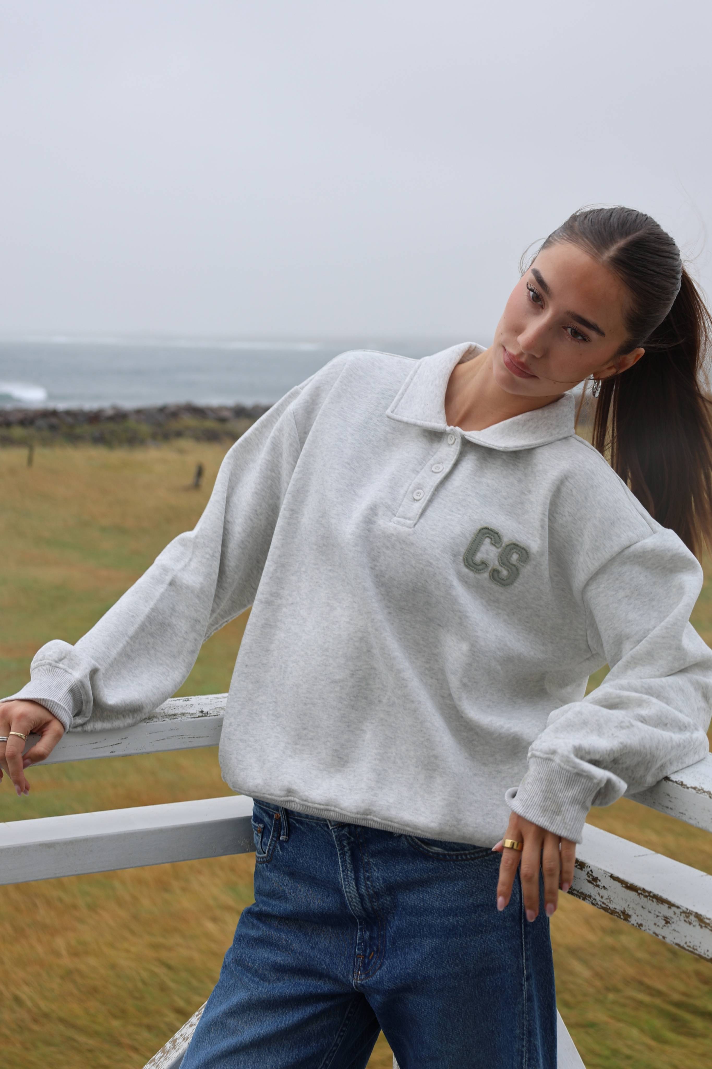 W. Rugby Shirt - Grey melange